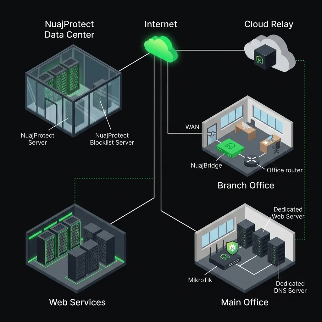 NuajProtect network architecture
